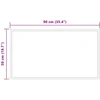 LED vonios veidrodis Skaidrus 90 x 50 cm grūdintas stiklas