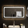 LED vonios veidrodis Skaidrus 90 x 50 cm grūdintas stiklas