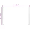 LED vonios veidrodis Skaidrus 90 x 60 cm grūdintas stiklas