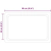 LED vonios veidrodis Skaidrus 90 x 60 cm grūdintas stiklas
