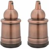 lempų laikikliai 2 vnt Raudona Bronze E27