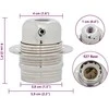lempų laikikliai 2 vnt Satin Nickel E27