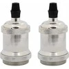 lempų laikikliai 2 vnt Satin Nickel E27