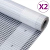 Leno tentai, 2vnt., baltos spalvos, 1,5x10m, 260g/m²