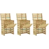 Lentų sodo kompostavimo dėžė 3 pcs Žalia 110 x 58 x 113 cm