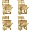 Lentų sodo kompostavimo dėžė 4 pcs Žalia 110 x 58 x 113 cm