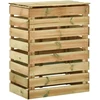Lentų sodo kompostavimo dėžė 4 pcs Žalia 110 x 58 x 113 cm