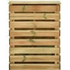 Lentų sodo kompostavimo dėžė Žalia 110 x 58 x 113 cm