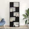 TV spintelių komplektas Juoda 60 x 24 x 156 cm Apdirbta mediena