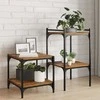 Knygų lentyna 4 pcs Ruda 40 x 40 x 1,5 cm Apdirbta mediena