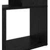 TV staliukas TV spintelių komplektas 80 x 24 x 156 cm Juoda Apdirbta mediena