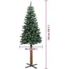 Lieknas Kalėdų eglutė Žalia 150 cm PVC ir kietasis pušų medis