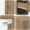 Oppbevaringsskap 2 pcs Amatininkų ąžuolas 30 x 42,5 x 225 cm