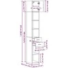 Oppbevaringsskap 2 pcs Amatininkų ąžuolas 30 x 42,5 x 225 cm
