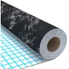 Lipni plėvelė baldams, juoda, 500x90cm, PVC, akmens imitacija