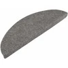 Lipnūs laiptų kilimėliai, 20vnt., pilki, 65x22,5x3,5cm