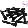 Lizdas su dangteliu varžtas 12 vnt. Juoda 7 x 40 mm Geležis