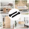 Lizdas su dangteliu varžtas 2 pcs Juoda 7 x 40 mm Geležis
