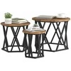 Nesting šoninis stalas 3 pcs Senovinis medis