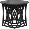 Nesting šoninis stalas 3 pcs Juodas ąžuolas