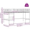 Lova Vaikų Lofto Lovos Rėmas Paprastas Balta 107 x 203 cm Plienas