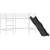 Lova Vaikų Lofto Lovos Rėmas Balta ir mėlyna 100 x 190 cm Metalas