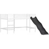 Lova Vaikų Lofto Lovos Rėmas Balta ir mėlyna 80 x 200 cm Metalas
