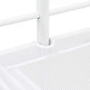 Lova Vaikų Lofto Lovos Rėmas Balta ir rožinė 100 x 200 cm Metalas