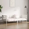 Lova be čiužinio, balta, 80x200cm, pušies medienos masyvas