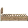 Lova Bed Frame with Storage and Headboard Artisan Oak 140 x 190 cm