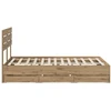 Lova Bed Frame with Storage and Headboard Artisan Oak 120 x 200 cm