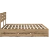 Lova Bed Frame with Storage and Headboard Artisan Oak 180 x 200 cm