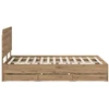 Lova Bed Frame with Storage and Headboard Artisan Oak 120 x 200 cm