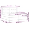 Kiemas lova su pagalve Tamsiai rudas 200 x 200 cm audinys