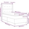 Kiemas lova su galvūgalio Tamsiai rudas 80 x 200 cm audinys