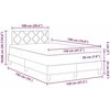 Kiemas lova su pagalve Tortora 120 x 190 cm audinys