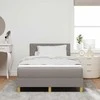 Kiemas lova su pagalve Tortora 120 x 190 cm audinys
