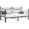 Lova Dienos lovos rėmas Juoda 90 x 190 cm Plienas
