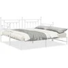 Lova Dienos lovos rėmas Balta 90 x 190 cm Plienas