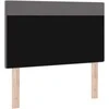 Lova LED galvūgalis Pilka 90 cm Dirbtinė oda