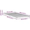 Lova Lovos rėmas Balta 100 x 200 cm Kietos pušies mediena