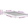 Lova Lovos rėmas Balta 100 x 220 cm Kietos pušies mediena