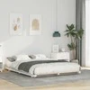 Lova Lovos rėmas Balta 140 x 220 cm Kietos pušies mediena