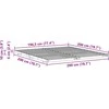 Lovos rėmas Balta 200 x 200 cm Kietos pušies mediena