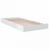Lova Grindų lovos rėmas Balta 80 x 200 cm Apdirbta mediena