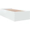 Lova Grindų lovos rėmas Balta 80 x 200 cm Apdirbta mediena