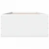 Lova Grindų lovos rėmas Balta 80 x 200 cm Apdirbta mediena