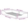 Lova Lovos rėmas Balta 80 x 220 cm Kietos pušies mediena