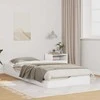 Lova Lovos rėmas Balta 90 x 210 cm Kietos pušies mediena