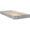 Lova Grindų lovos rėmas Betono pilka 80 x 200 cm Apdirbta mediena
